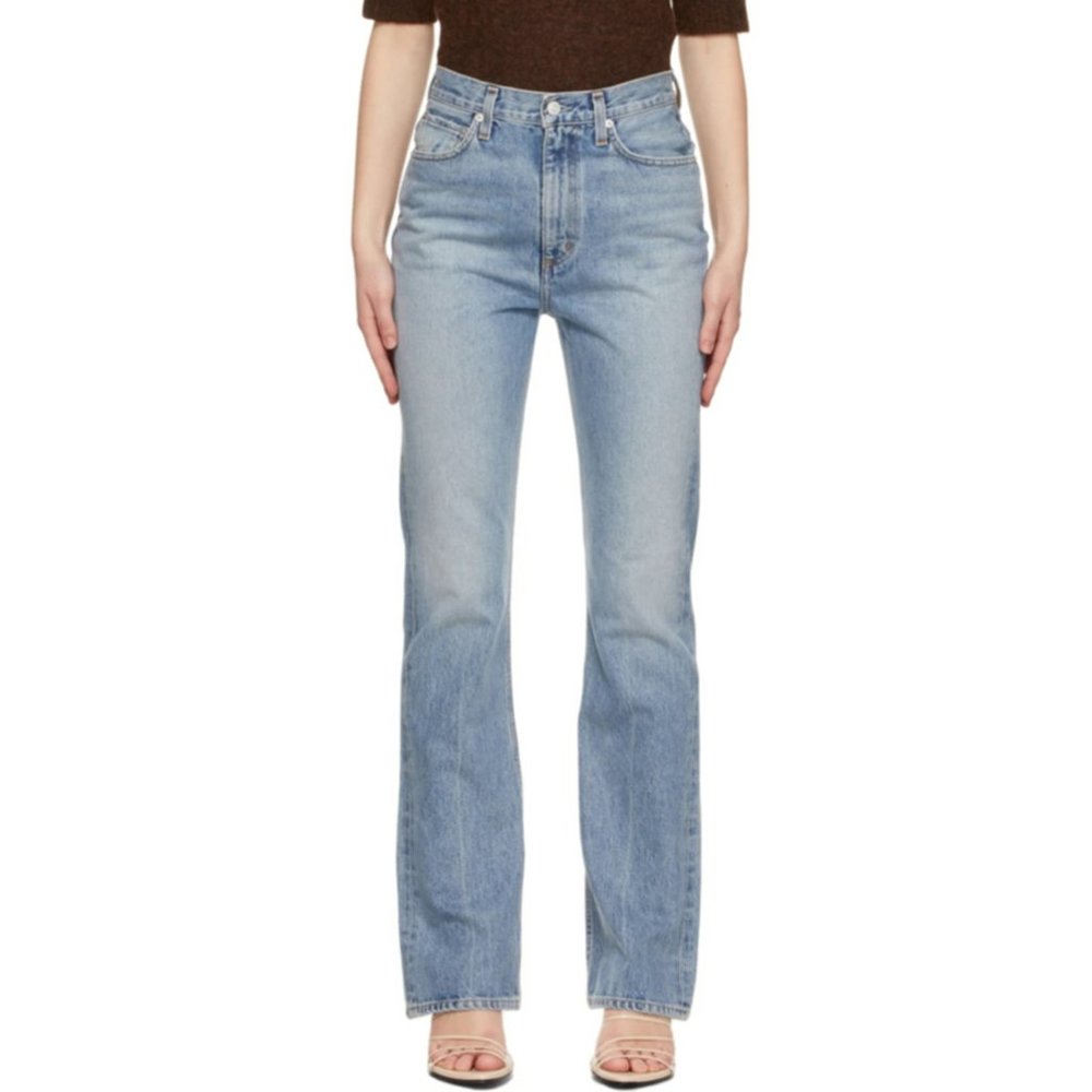 Agolde Vintage High Rise Flare - Indigo Non-Stretch Denim, sz 28